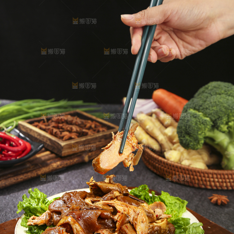 深底上的羊头肉