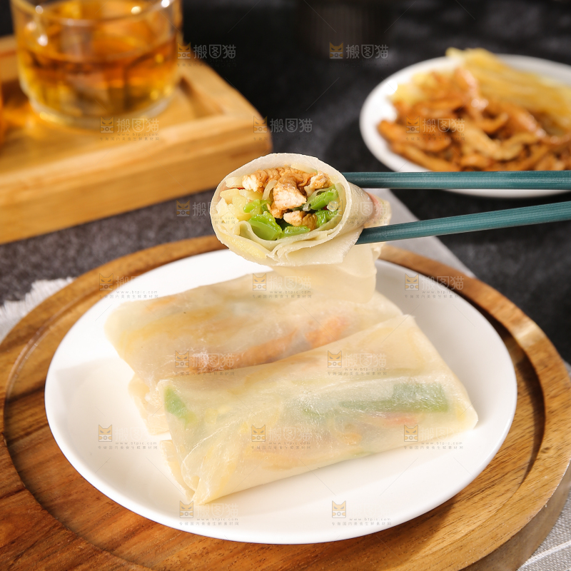 深底上的筋饼卷