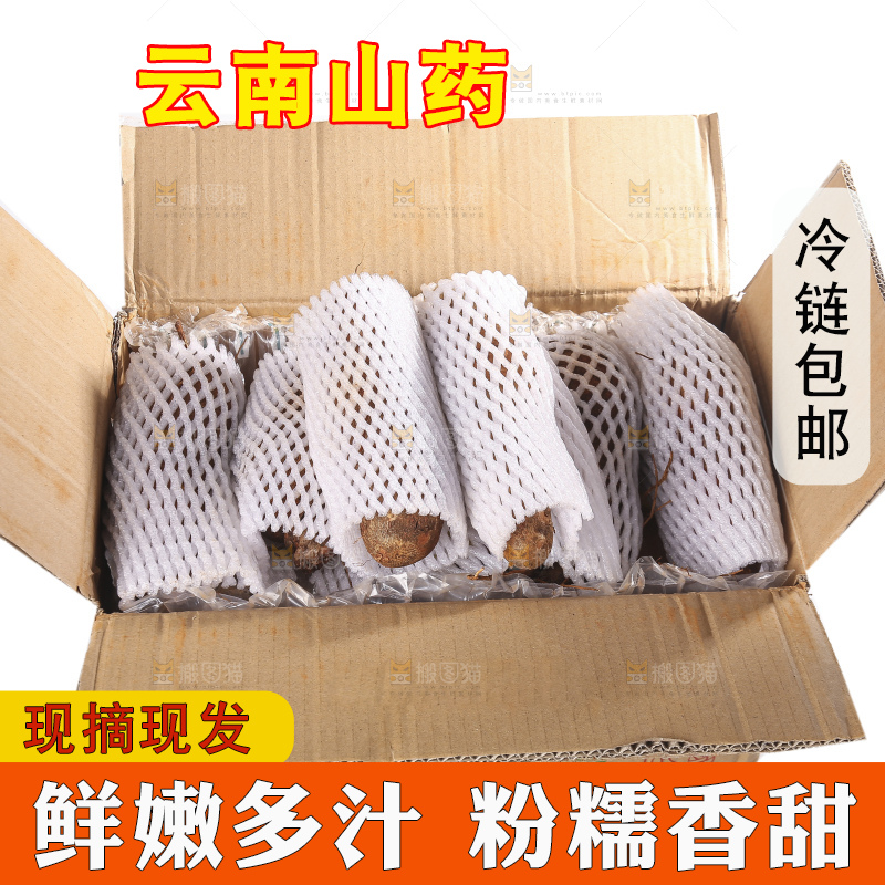 白底上的云南山药