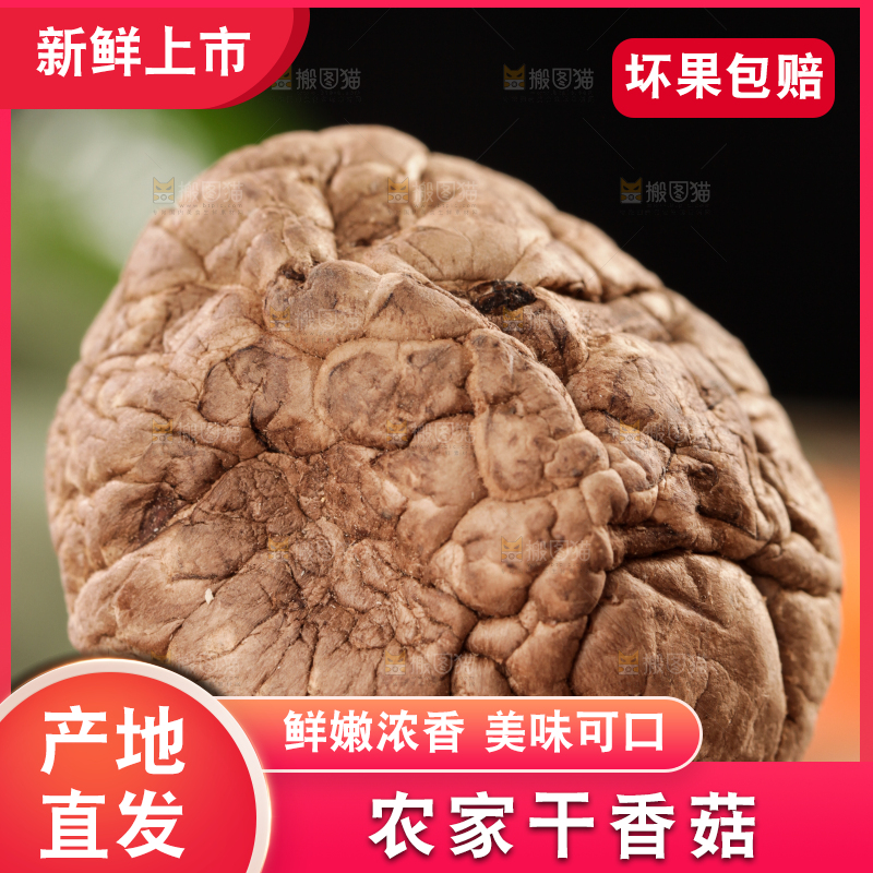 深底上的干香菇