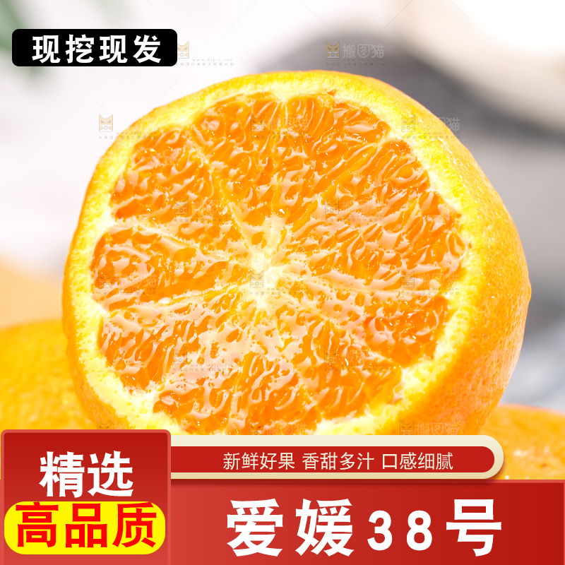 浅底上的爱媛果冻橙