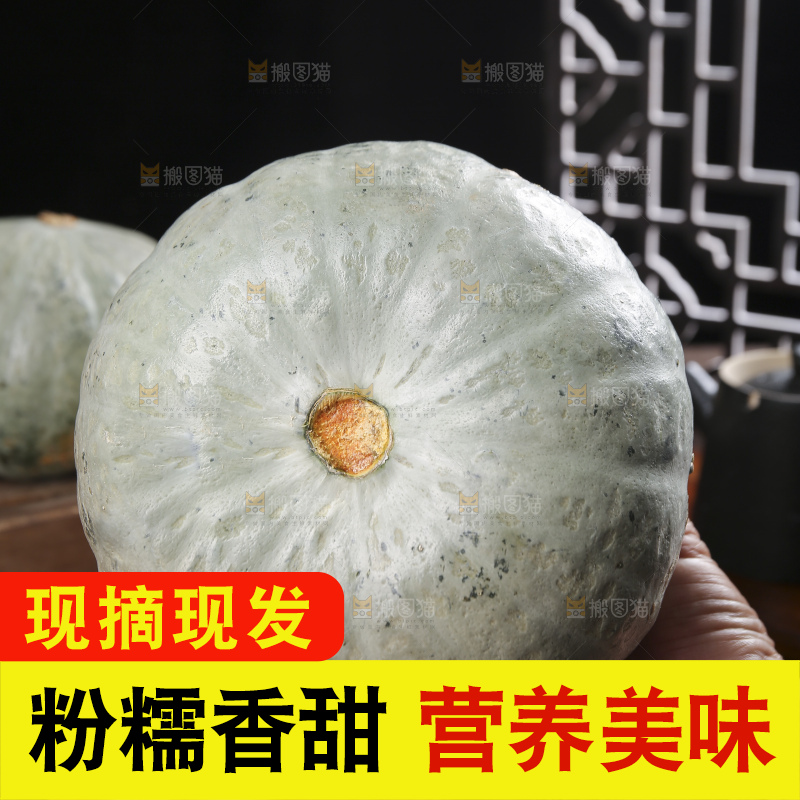 深底上的银栗南瓜