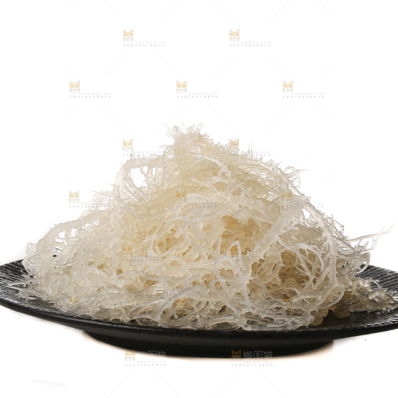 白底上的龙须菜