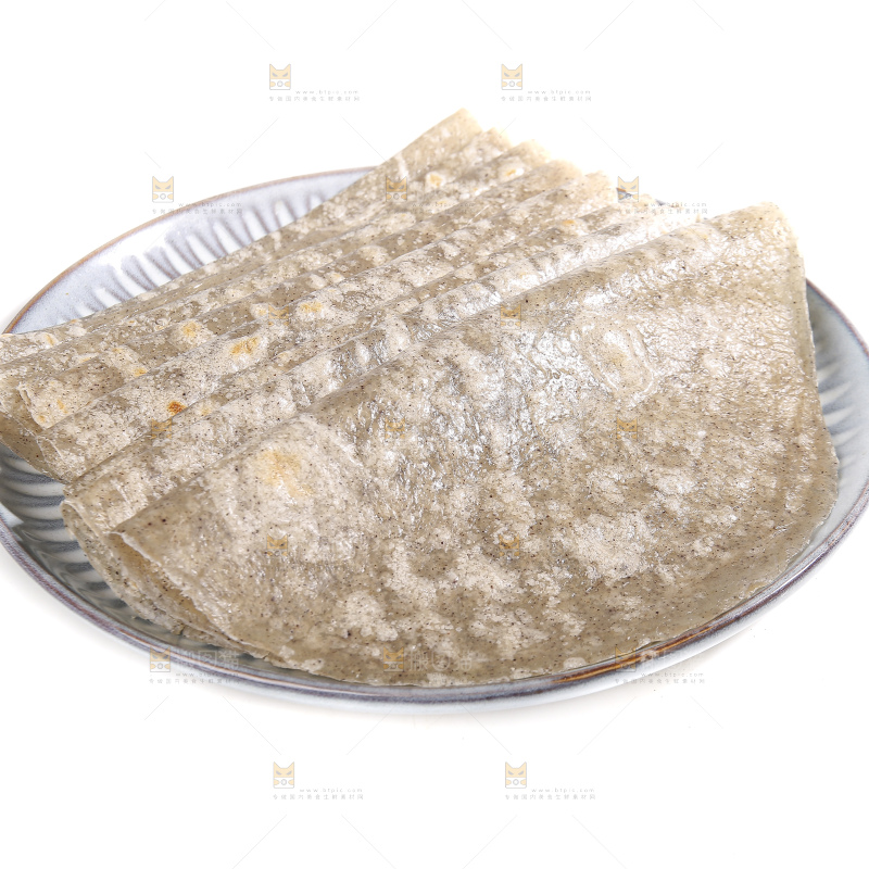 白底上的全麦卷饼