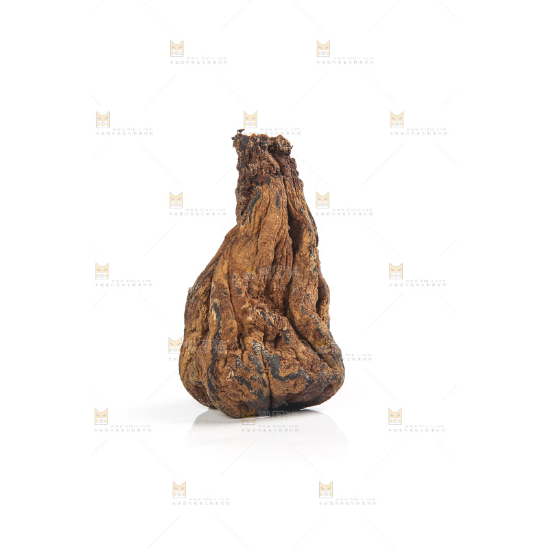 白底上的风干芥肉
