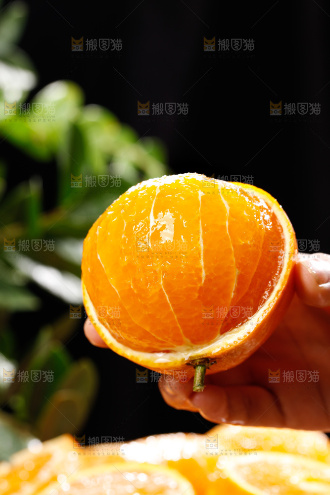 深底上的爱媛果冻橙