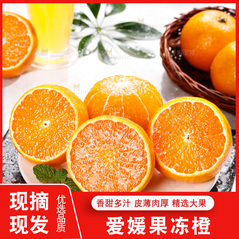 浅底上的爱媛果冻橙