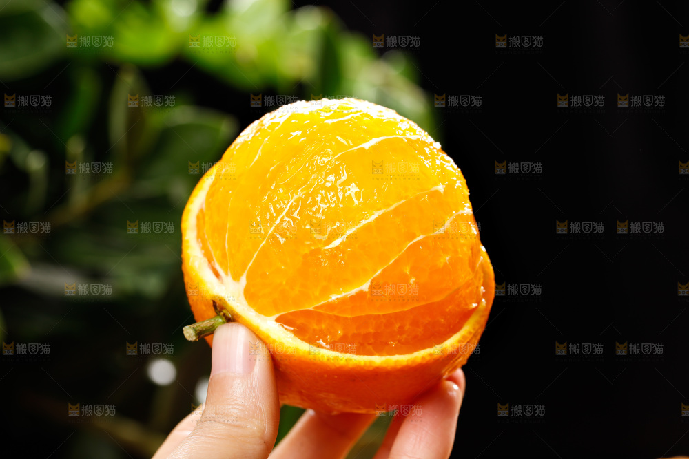 深底上的爱媛果冻橙