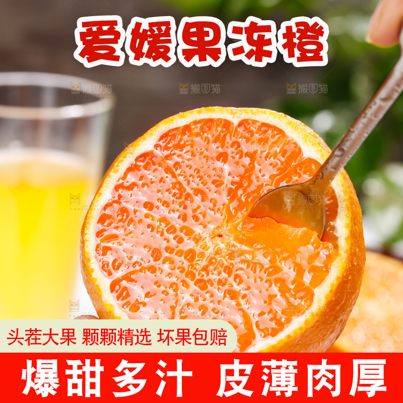 浅底上的爱媛果冻橙