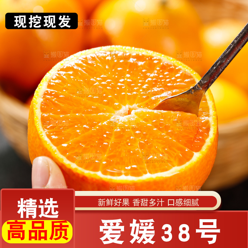 深底上的爱媛果冻橙