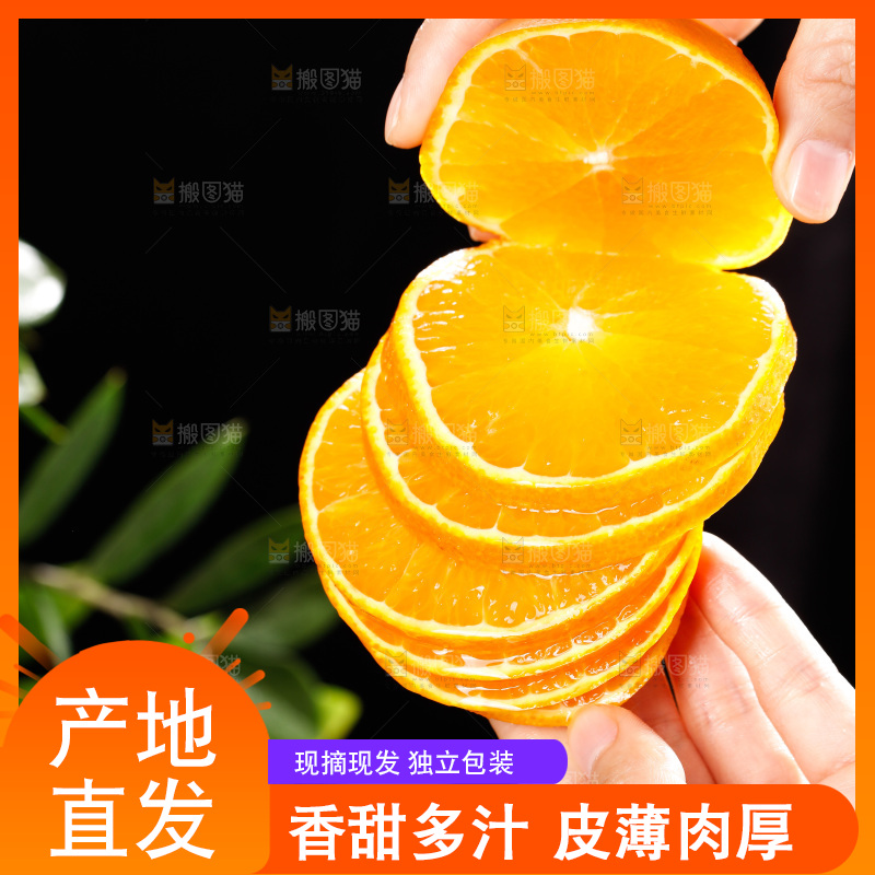 深底上的爱媛果冻橙