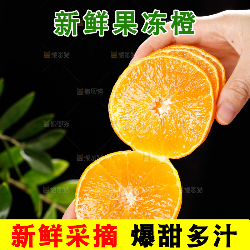 深底上的爱媛果冻橙