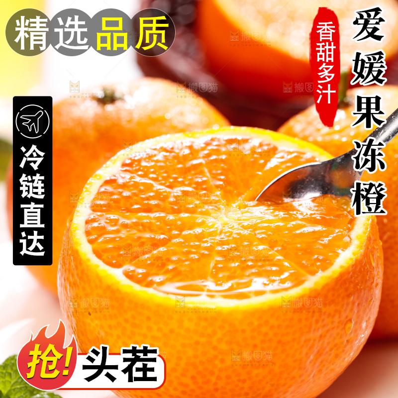 浅底上的爱媛果冻橙