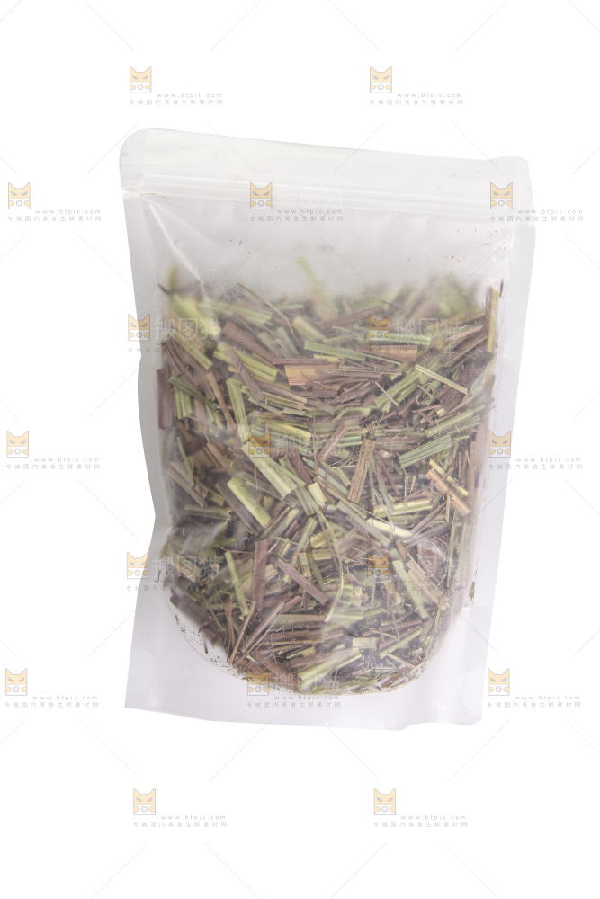 白底上的香茅草