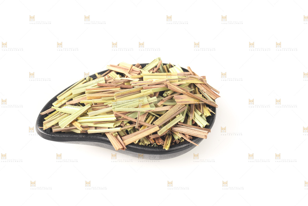 白底上的香茅草