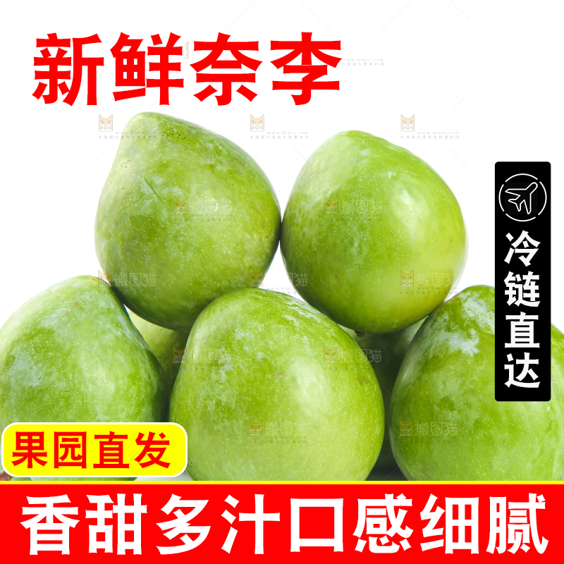 白底上的奈李