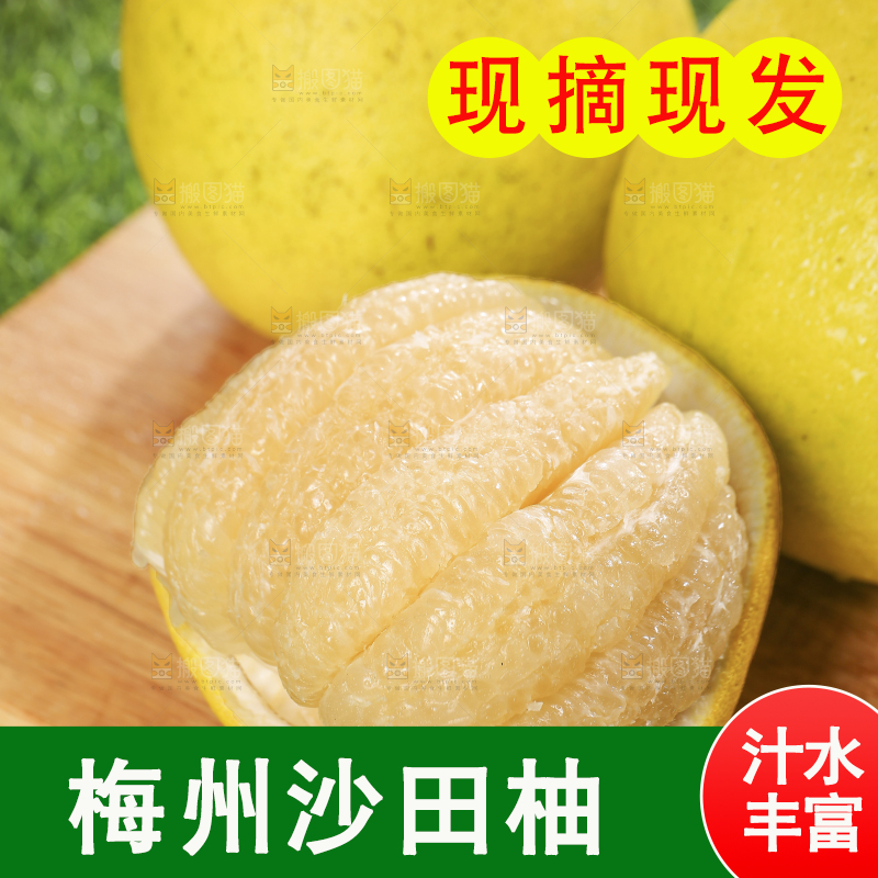 浅底上的沙田柚