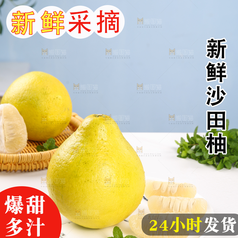 浅底上的沙田柚