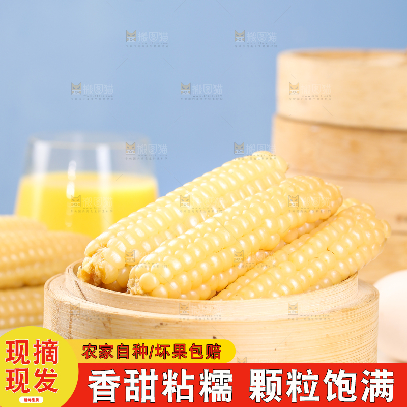 浅底上的手指糯玉米