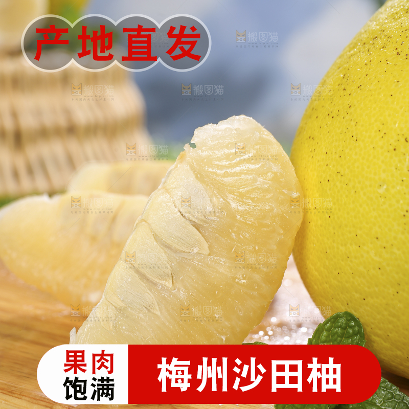 浅底上的沙田柚