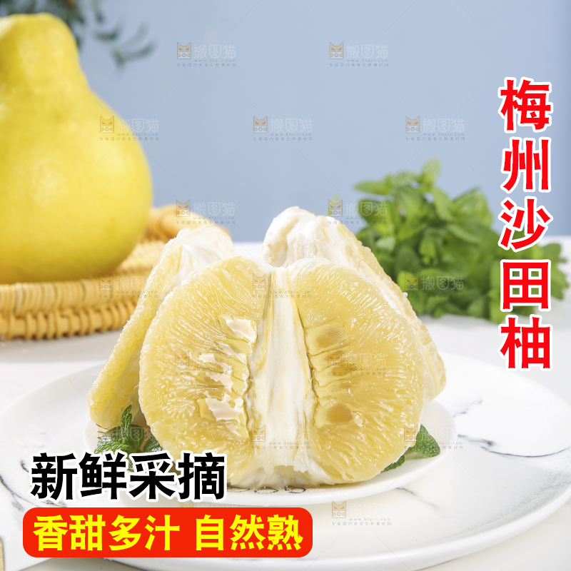 浅底上的沙田柚