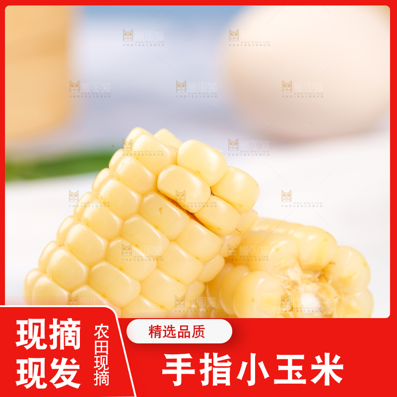 浅底上的手指糯玉米