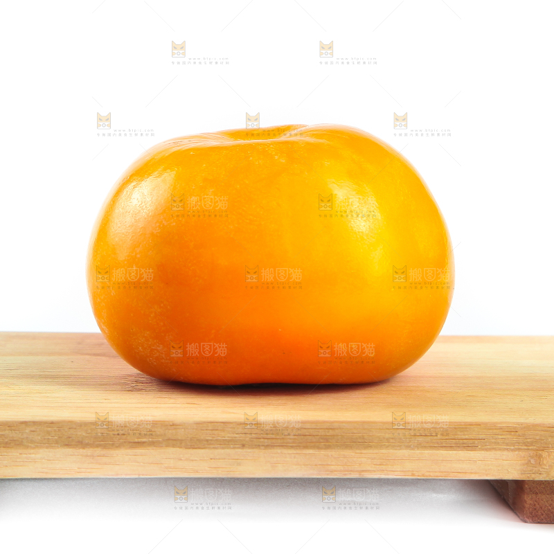 白底上的脆柿