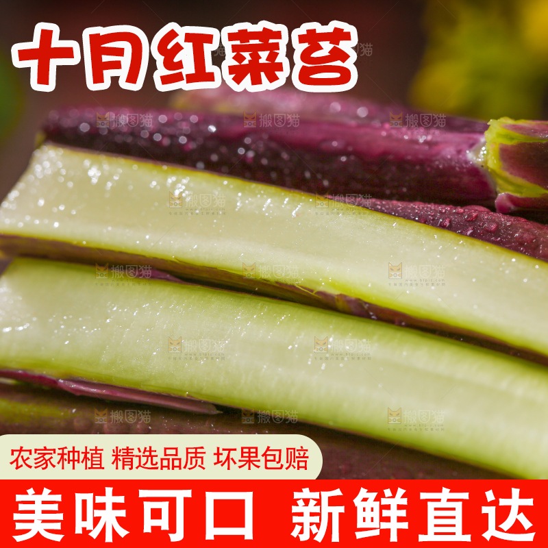 深底上的红菜苔