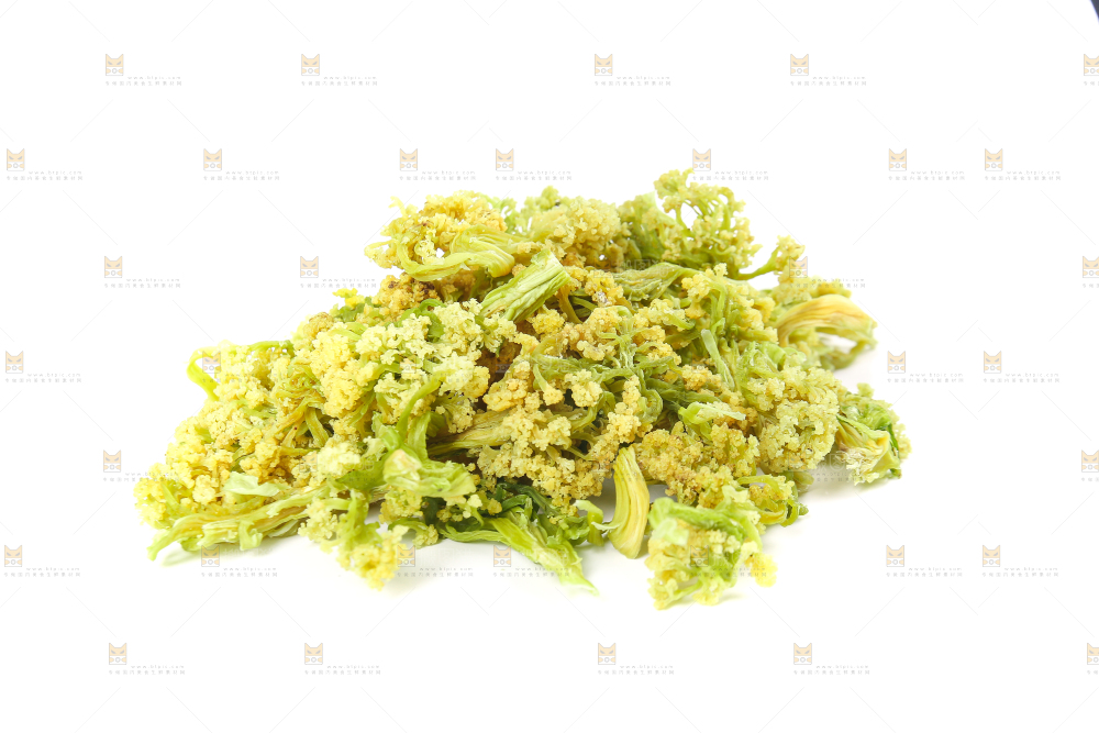 白底上的干花菜