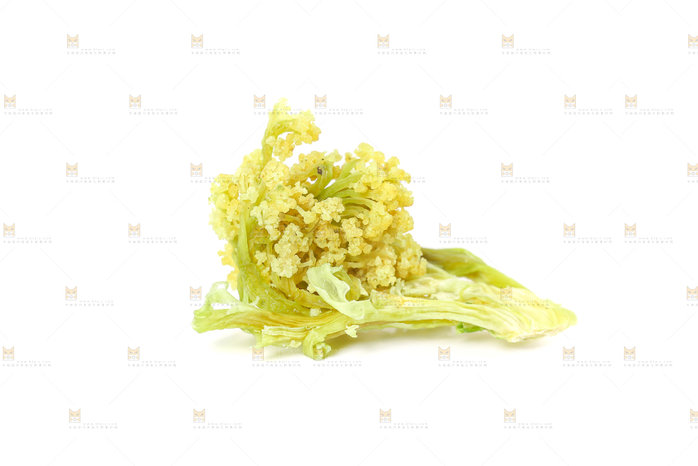 白底上的干花菜