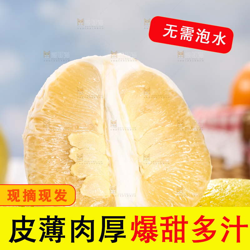 浅底上的沙田柚