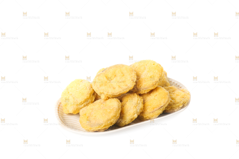 白底上的炸茄盒