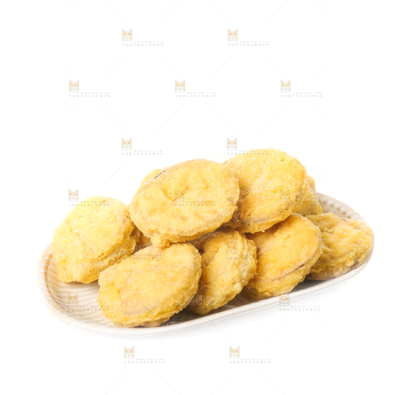 白底上的炸茄盒