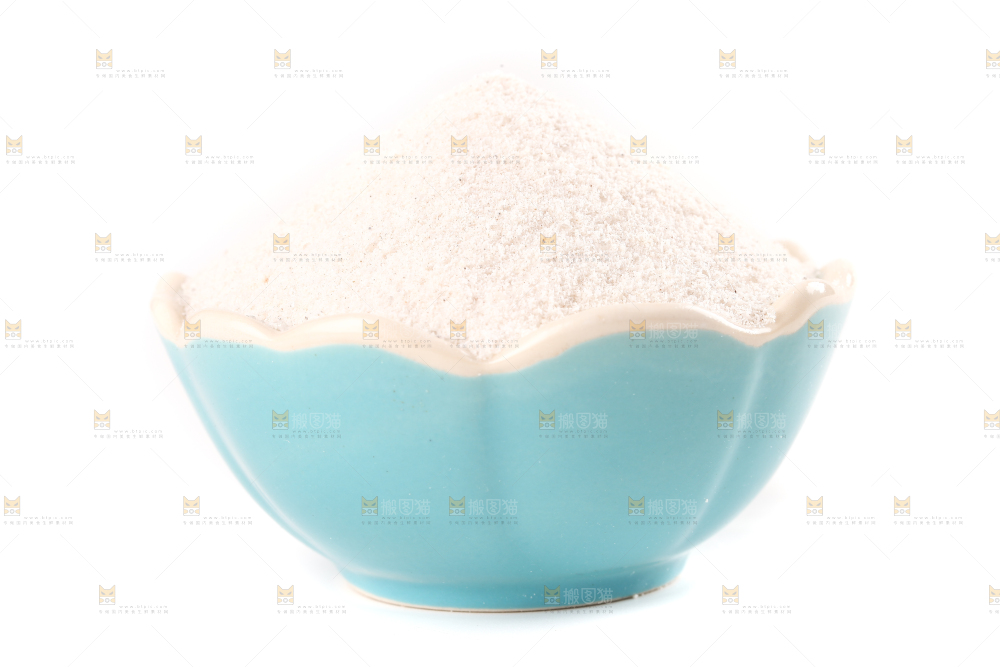 白底上的奶茶粉