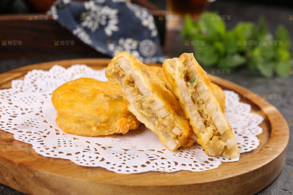 深底上的炸藕夹