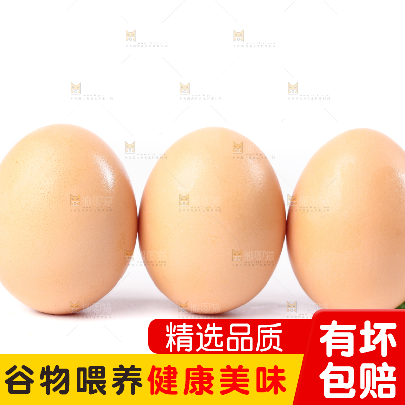 白底上的土鸡蛋