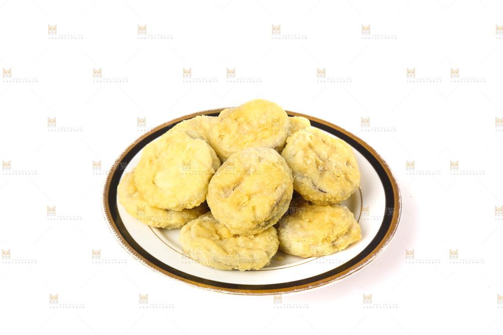 白底上的炸茄盒