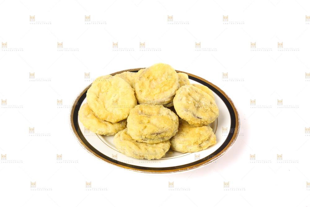 白底上的炸茄盒