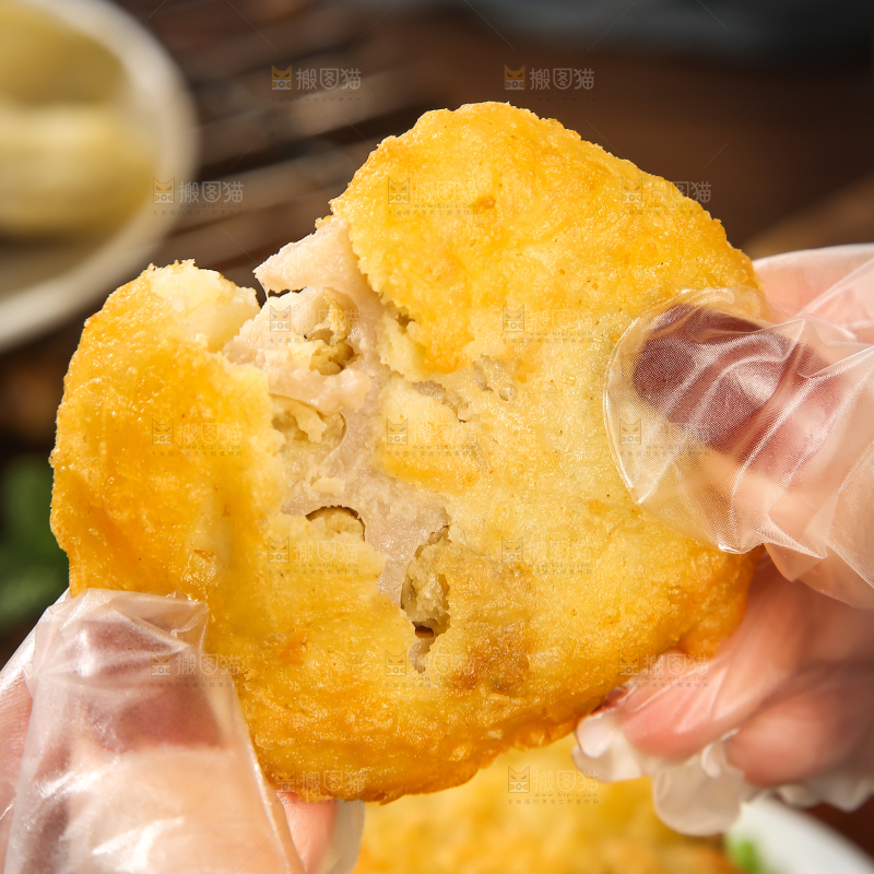 木底上的藕夹