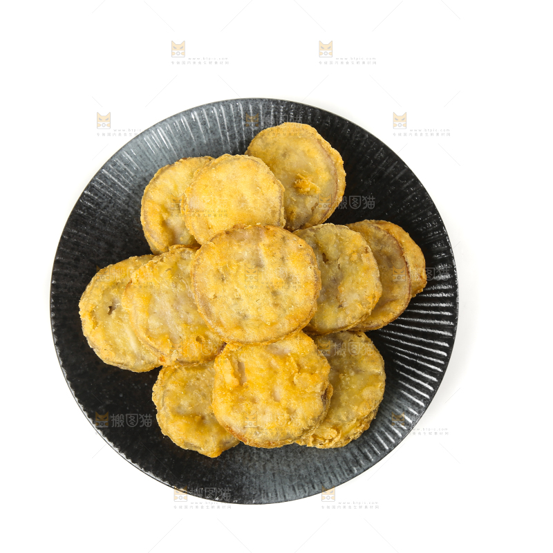 白底上的炸茄盒