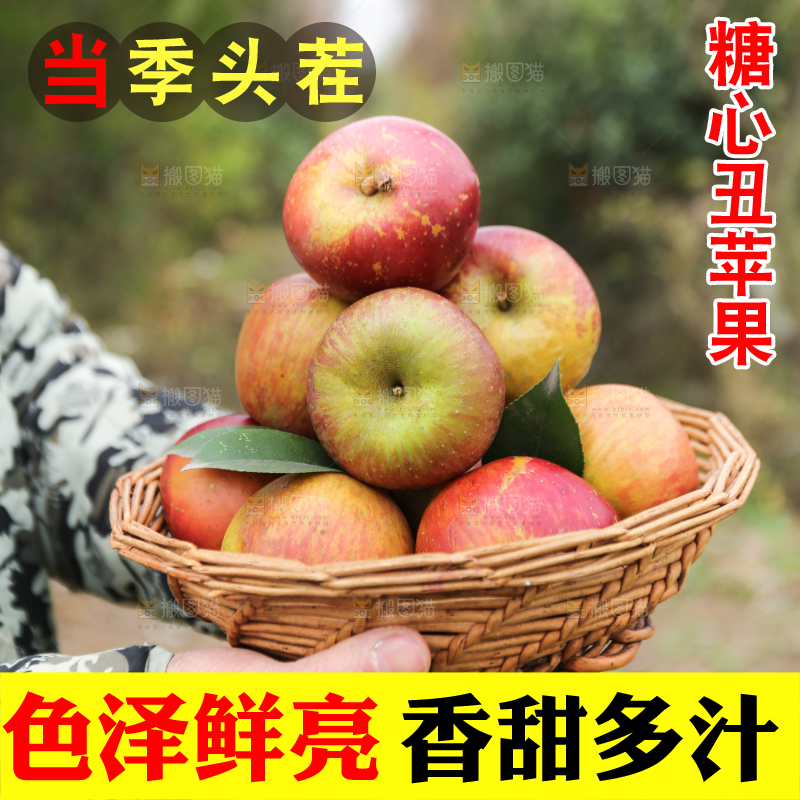 手里拿着昭通丑苹果