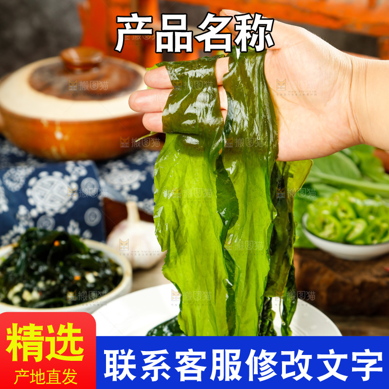 深底上的裙带菜