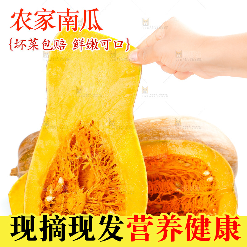 白底上的老南瓜