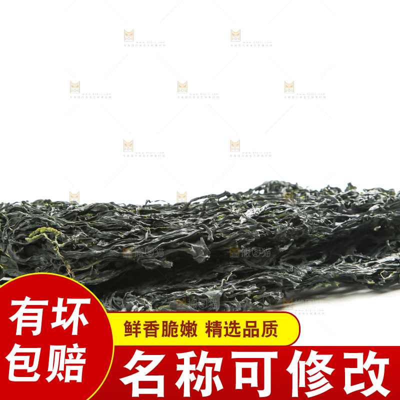 白底上的裙带菜