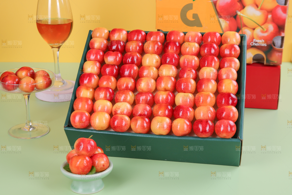 浅底上的黄金车厘子