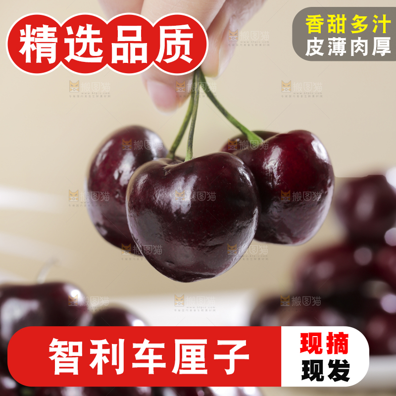 浅底上的智利车厘子