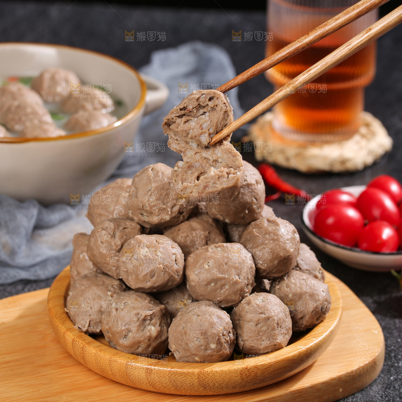 深底上的牛筋丸