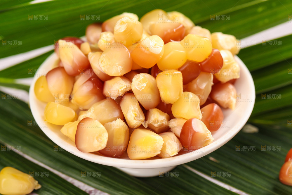 浅底上的小花糯玉米