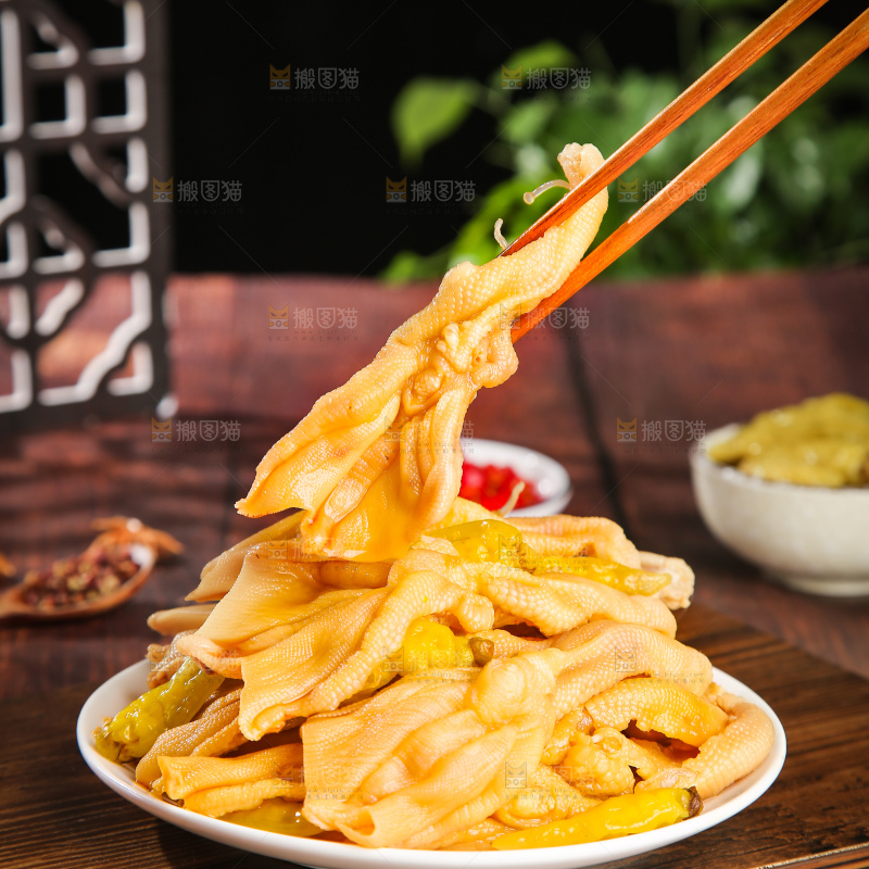 深底上的无骨鸭掌
