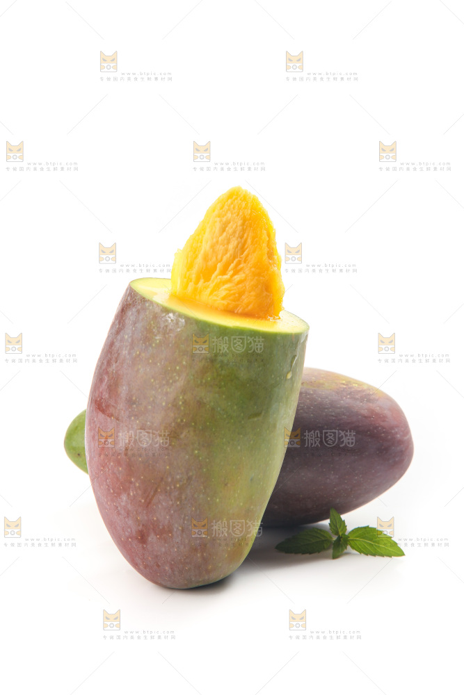 白底上的贵妃芒